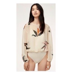 Wilfred long sleeve Bodysuit blouse.